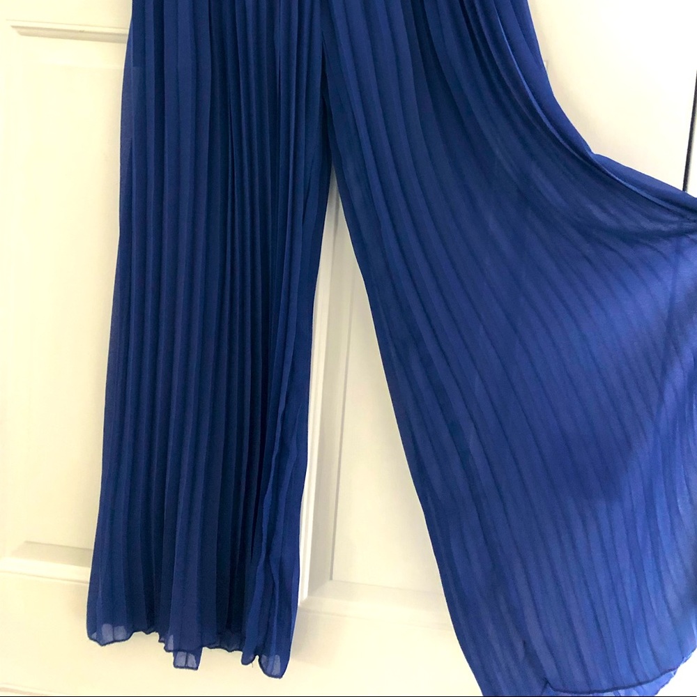 Blue Pants wide leg casual